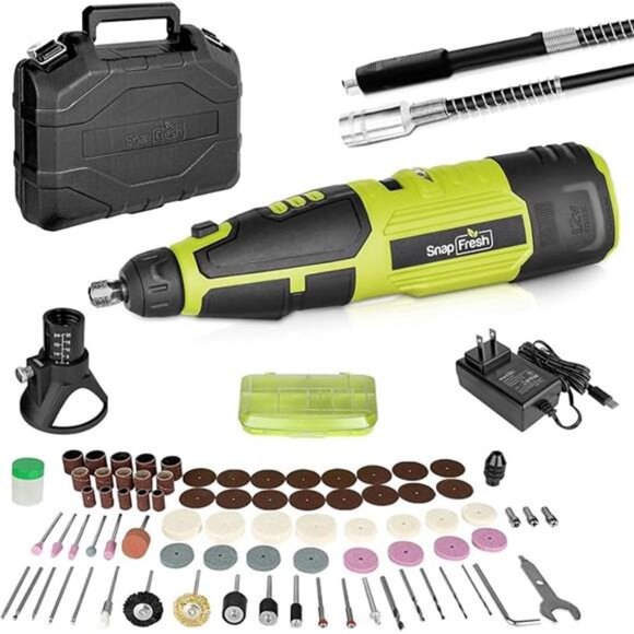 12V Cordless Rotary Tool，7-speed Rotary Tool Kit W/80+accessories-Flex Shaft - Picture 7 of 7